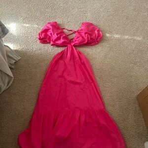 Zara cut out maxi dress